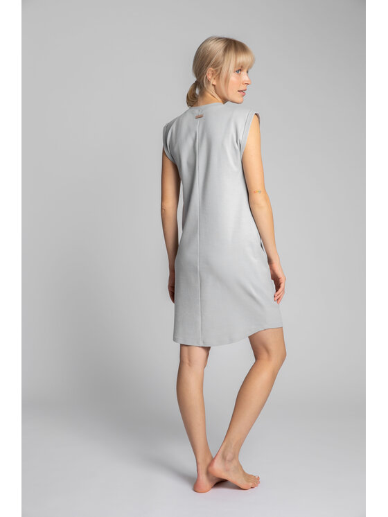 LaLupa LaLupa Sukienka codzienna LA033 Srebrny Comfortable Fit