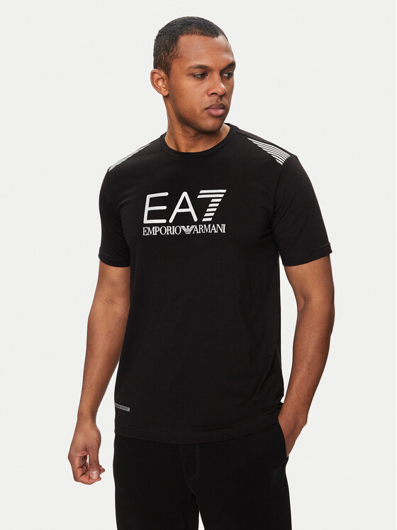 EA7 Emporio Armani EA7 Emporio Armani Футболка 3DPT29 PJULZ 1200 Чорний Regular Fit