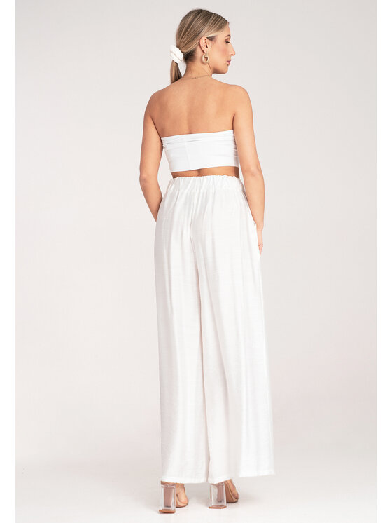 FIGL FIGL Pantaloni da donna M1158 Bianco Regular Fit