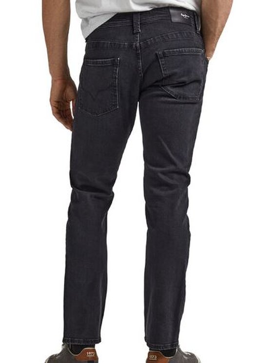 Pepe Jeans Pepe Jeans Kalhoty z materiálu PM206318XV14 000 Černá Regular Fit