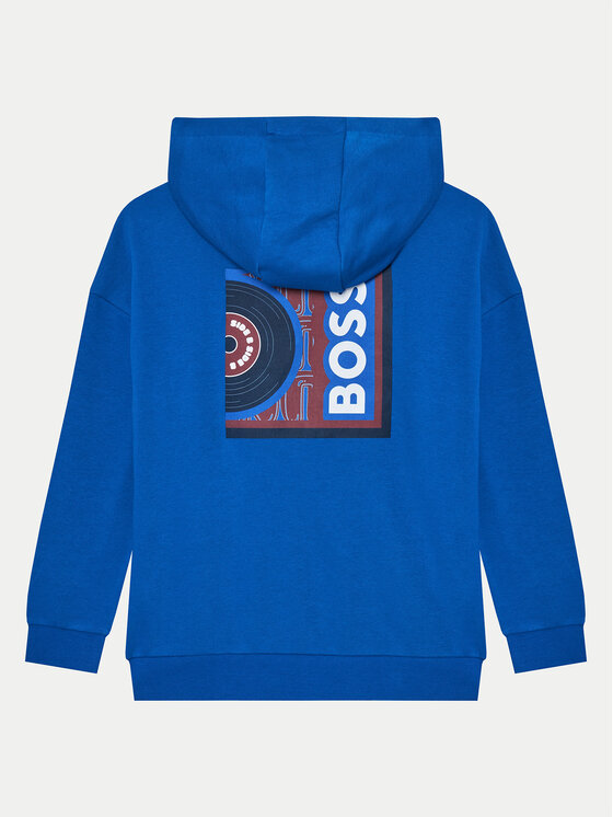 BOSS Boss Majica dugih rukava J50714 D Plava Loose Fit