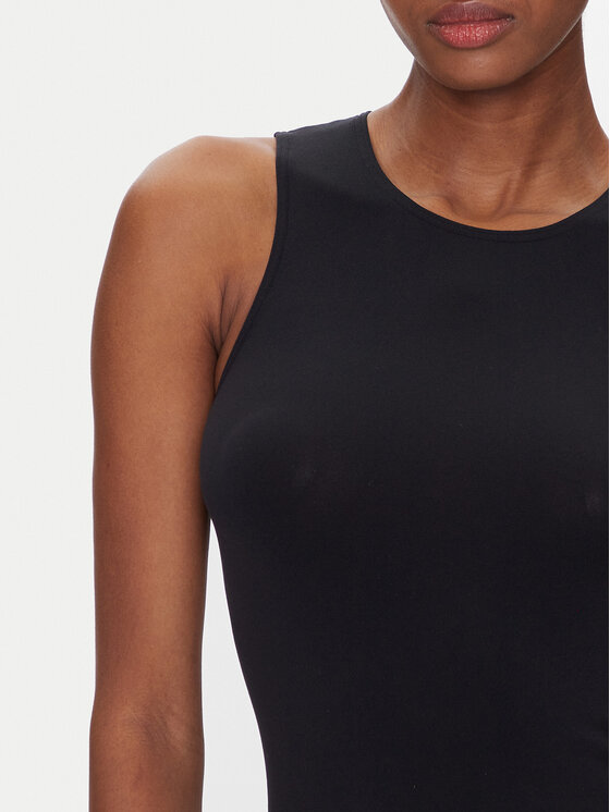 Wolford Wolford Kokteilinė suknelė Crescent Drape 57183 Juoda Slim Fit
