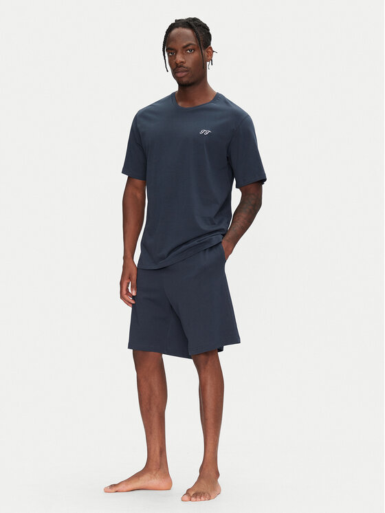 Jack&Jones Jack&Jones Piżama Omaha 12276880 Granatowy Standard Fit