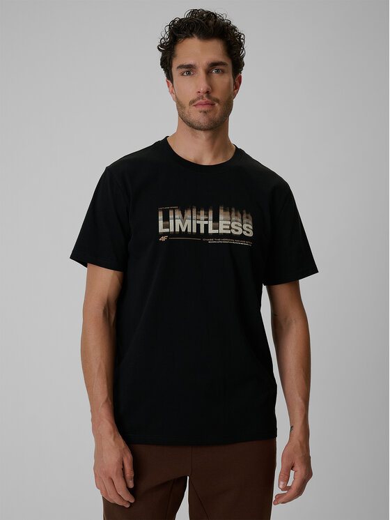 4F 4F T-Shirt LIMITLESS DESERT Czarny Regular Fit