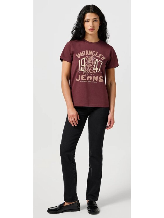 Wrangler Wrangler Jeansy Straight Czarny Straight Fit