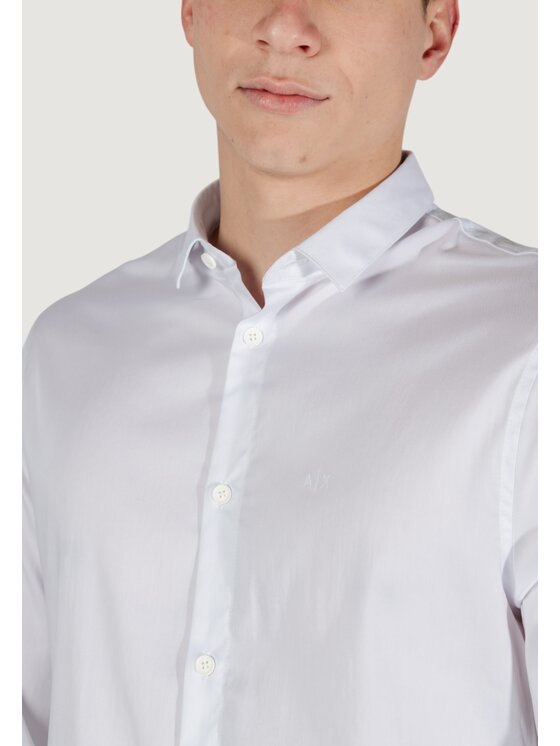 Armani Exchange Armani Exchange Camicia 8NZC49 ZNYXZ Bianco Long Fit