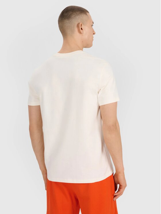 4F 4F T-shirt 4FRSS25TTSHM3093-11S Bianco Regular Fit