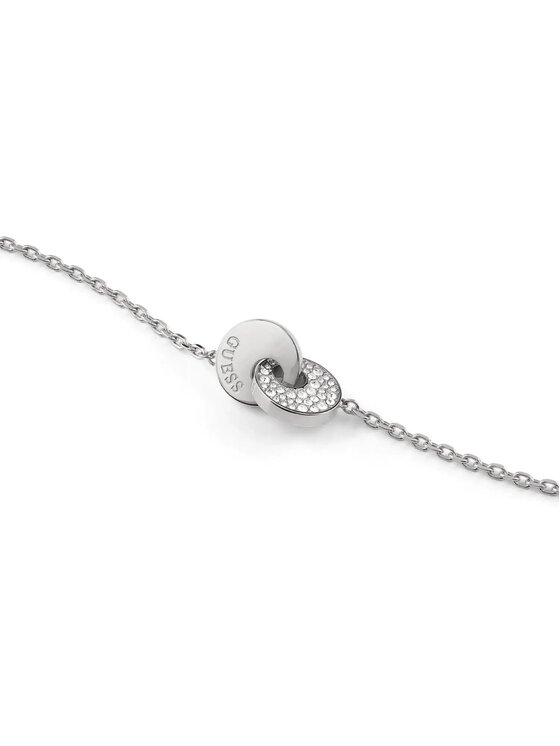 Guess Guess Naszyjnik JUBN05219JW Srebrny