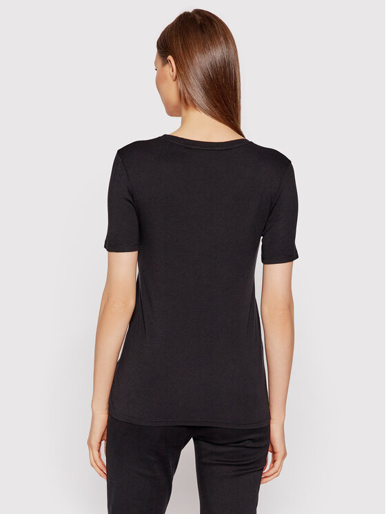 United Colors Of Benetton United Colors Of Benetton T-shirt 3GA2E4230 Crna Regular Fit