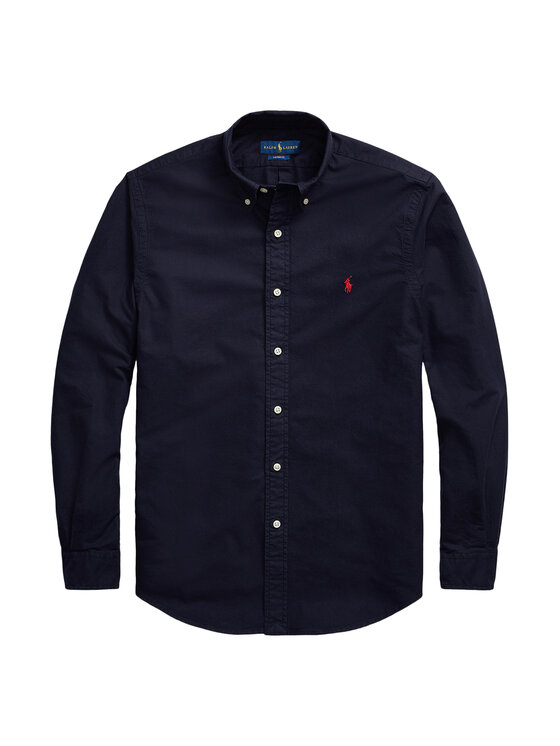 Polo Ralph Lauren Polo Ralph Lauren Marškiniai Bsr 710772290 Tamsiai mėlyna Custom Fit