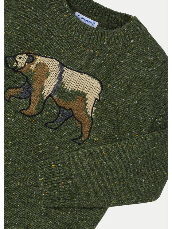 Mayoral Mayoral Pulover 4343 Verde Regular Fit
