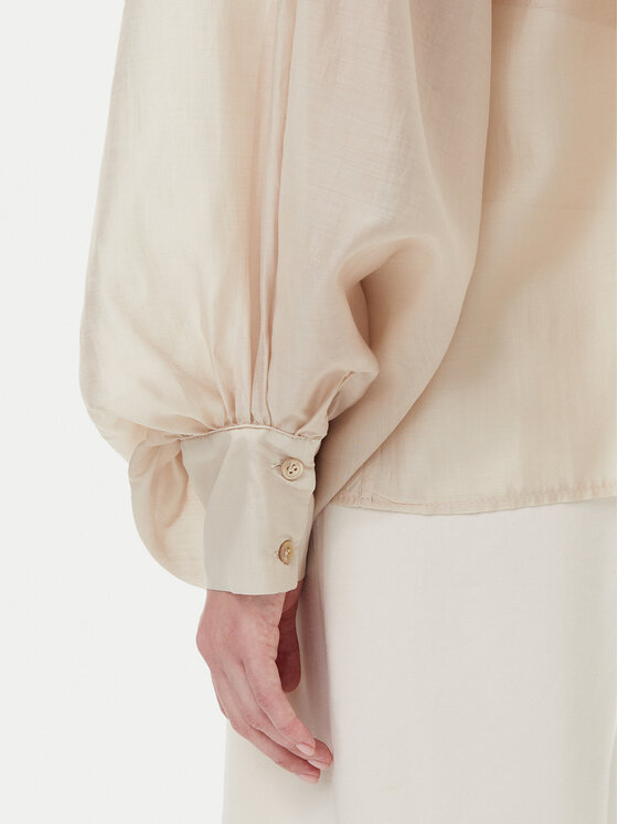 ViCOLO ViCOLO Bluzka TD0587 Beżowy Relaxed Fit