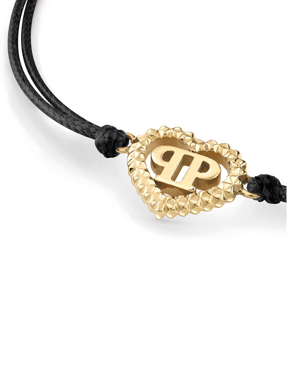 PHILIPP PLEIN PHILIPP PLEIN Bransoletka Plein Rocked Heart PJZEA09BU Czarny