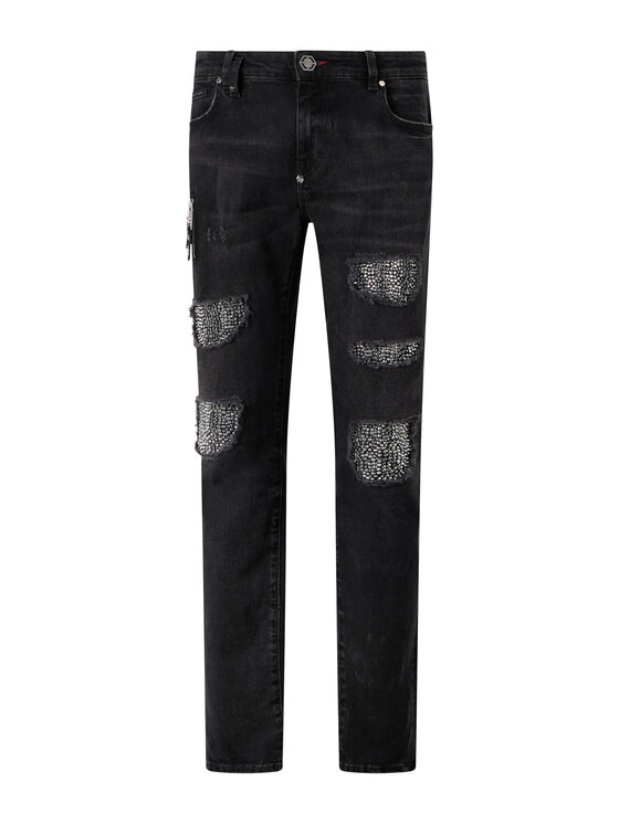 PHILIPP PLEIN PHILIPP PLEIN Jeansy 31236 Černá Skinny Fit