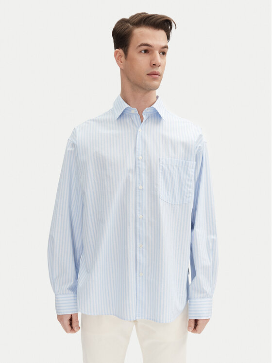 Jack&Jones Jack&Jones Camicia Atlas 12271085 Celeste Wide Fit