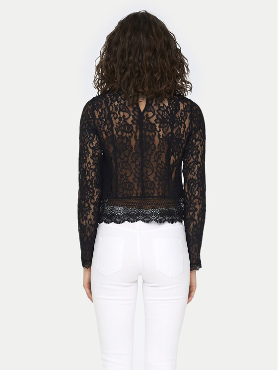 ONLY ONLY Μπλουζάκι New Karo 15276400 Μαύρο Regular Fit