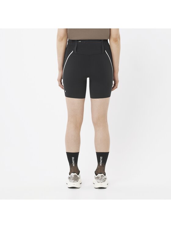 Salomon Salomon Szorty sportowe SENSE AERO STOW TIGHTS 6" W Czarny Regular Fit