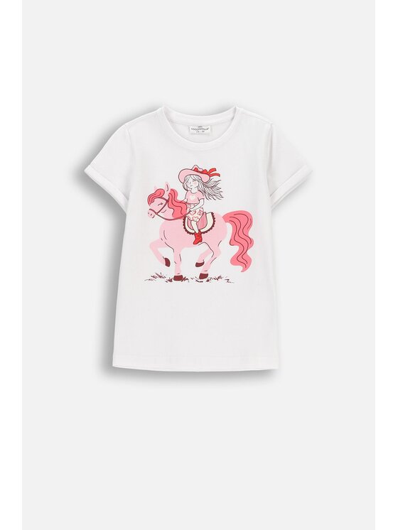 Coccodrillo Coccodrillo T-Shirt WC6143204GGK-001 Biały Regular Fit