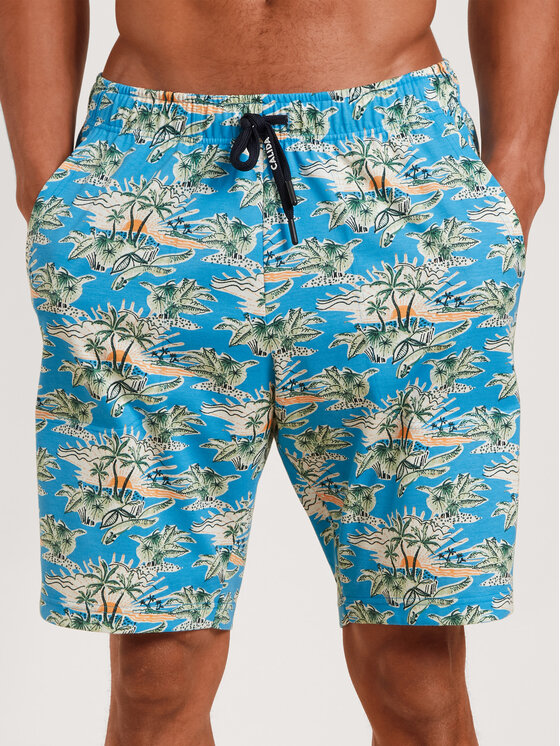 Calida Calida Bavlnené šortky 27869 Modrá Regular Fit