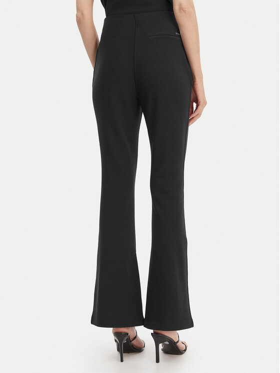 Calvin Klein Calvin Klein Medžiaginės kelnės LV044B223G Juoda Flare Fit