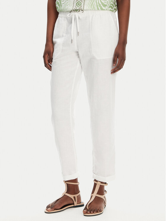 Olsen Olsen Szövet nadrág 14002404 Fehér Regular Fit