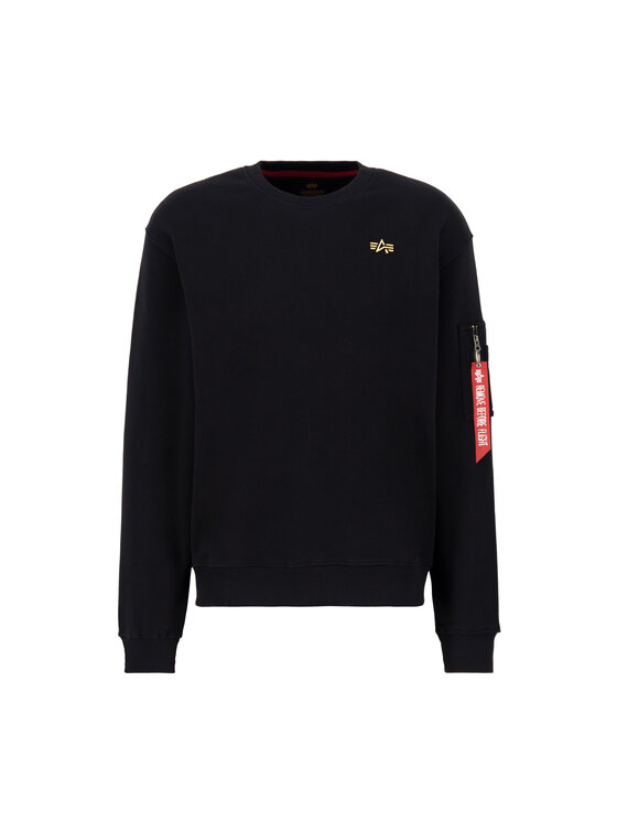 Alpha Industries Alpha Industries Bluza 3D Small Logo Sweatshirt Czarny Regular Fit