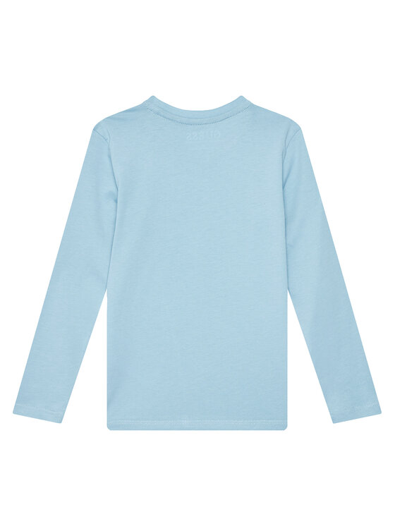 Guess Guess Blúzka N5BI04I3Z14 Modrá Regular Fit