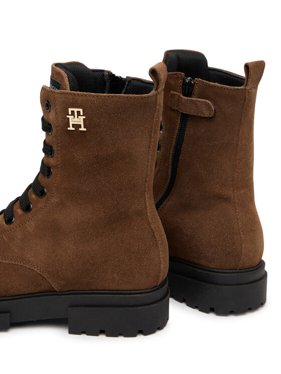 Tommy Hilfiger Tommy Hilfiger Pohodni čevlji Lace-Up Bootie T4A5-34024-1429 Rjava