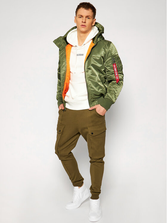 Alpha Industries Alpha Industries Prehodna jakna Ma-1 158104 Zelena Regular Fit