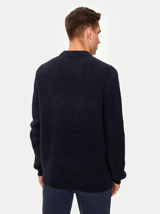Mustang Mustang Sweter Emil C 1015801 Granatowy Regular Fit
