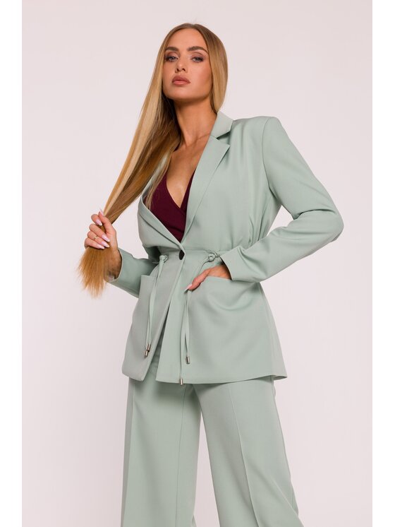 Made of Emotion Made of Emotion Marynarka M873 Zielony Modern Slim Fit