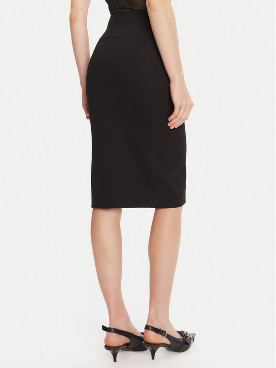 Patrizia Pepe Patrizia Pepe Fustă tip creion 8G0485 A025 Negru Regular Fit