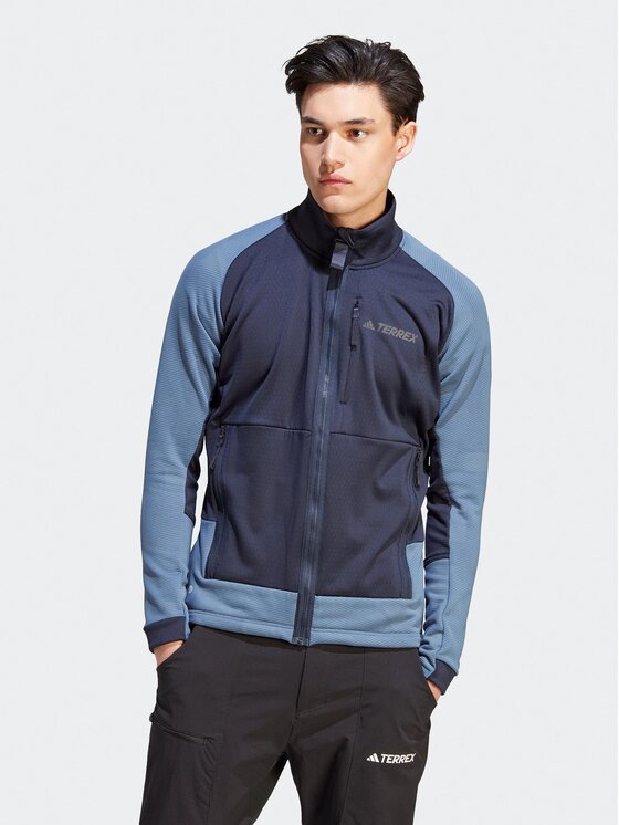 adidas adidas Fleece Terrex Tech Flooce Hiking Fleece HH9227 Μπλε Regular Fit