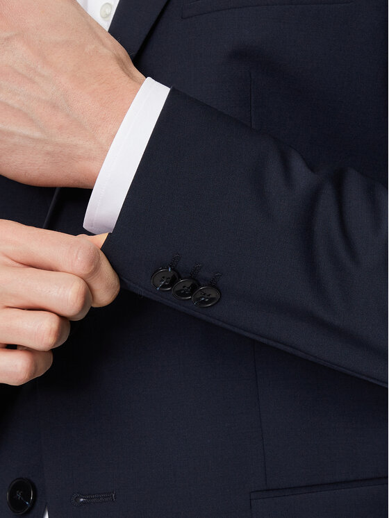 HUGO Hugo Oblek 50450994 Tmavomodrá Extra Slim Fit