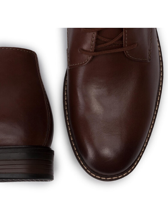 Clarks Trzewiki Paulson Mid 261447817 Br zowy Modivo.pl