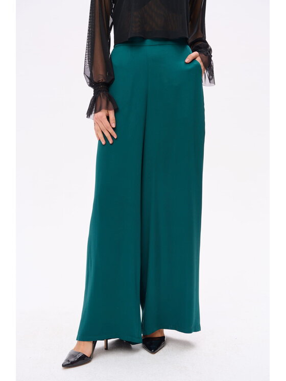 blue shadow blue shadow Spodnie damskie Koko Zielony Regular Fit