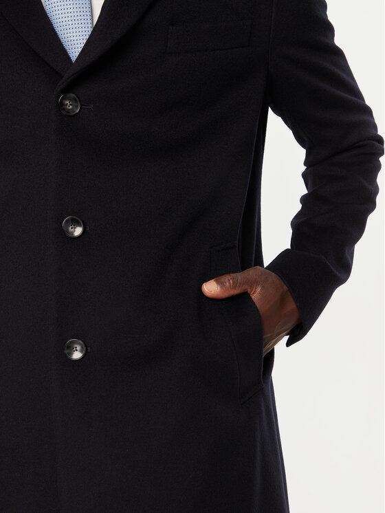 BOSS Boss Vilnas mētelis H-Hyde 50525739 Tumši zils Slim Fit