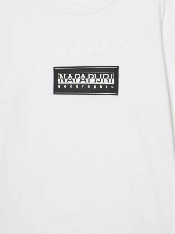 Napapijri Napapijri Μπλουζάκι S-Chamois NP0A4HYK D Λευκό Regular Fit