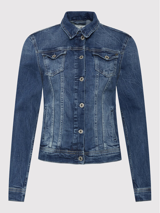 Pepe Jeans Pepe Jeans Джинсова куртка Thrift PL402011 Голубий Regular Fit