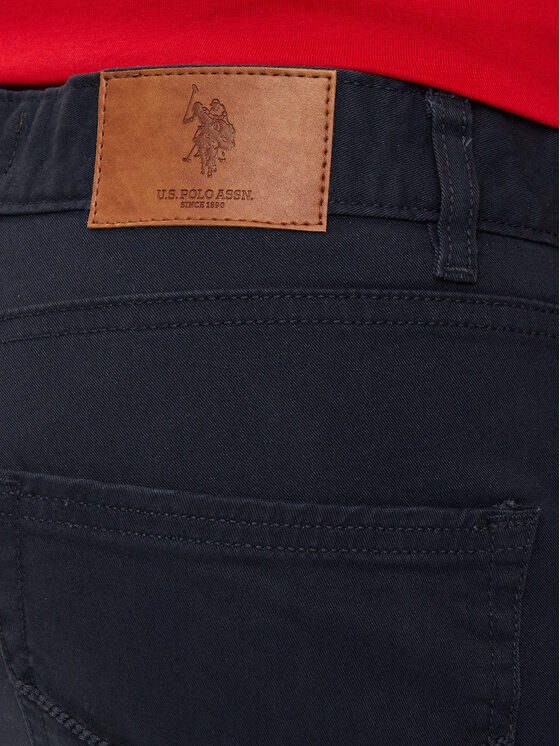 U.S. Polo Assn. U.S. Polo Assn. Kalhoty z materiálu MUP3385 Tmavomodrá Slim Fit