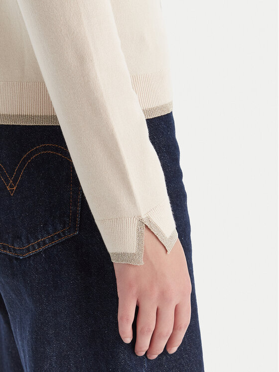 Liu Jo Liu Jo Strickjacke MF5225 MS49I Écru Regular Fit