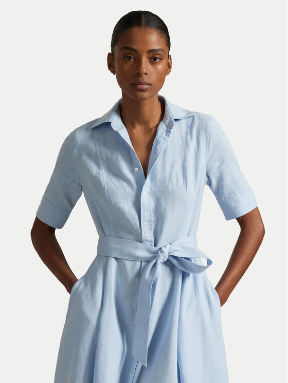 Polo Ralph Lauren Polo Ralph Lauren Srajčna obleka 211969139001 Svetlo modra Regular Fit