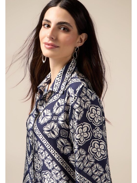 Oltre Oltre Camicia 5108R003009N0S1 Blu Over Fit