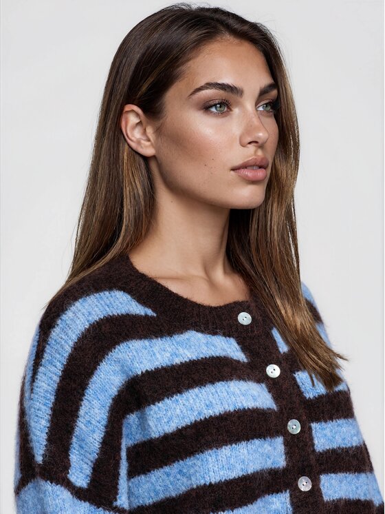 Ombre Ombre Svetr OW-SW-E0051 Hnědá Relaxed Fit