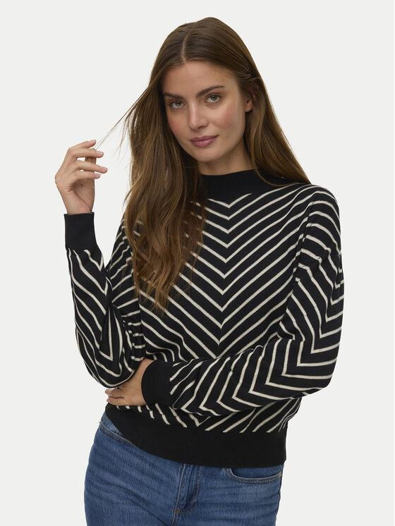 Vero Moda Vero Moda Sweater Capricorn 10331893 Fekete Regular Fit