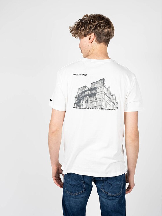 Pepe Jeans Pepe Jeans T-Shirt PM508495 | Shye Biały Regular Fit