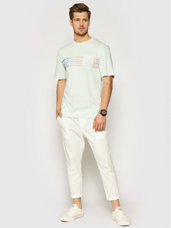 T-shirt Shibori 12189045 Verde Relaxed Fit