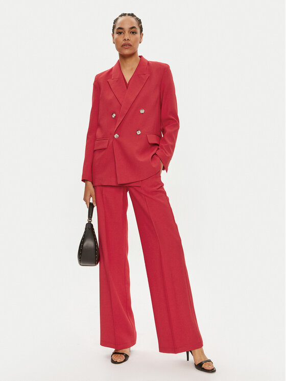 ViCOLO ViCOLO Marynarka TB0223 Czerwony Regular Fit