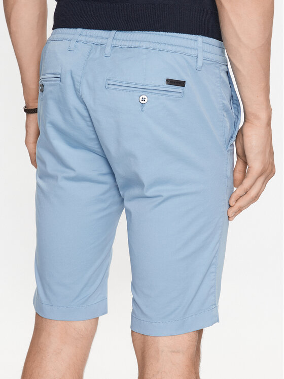 Pierre Cardin Pierre Cardin Šortky z materiálu 34770/000/4007 Modrá Modern Fit