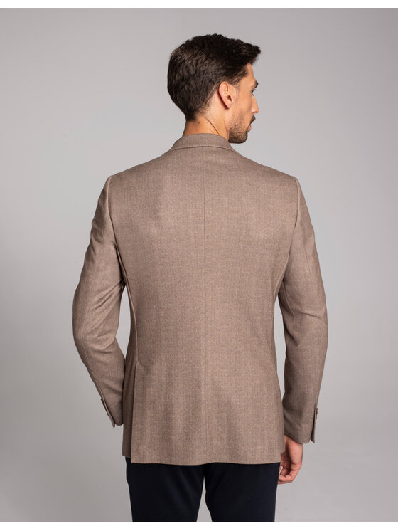 Borgio Borgio Marynarka jonadi Beżowy Slim Fit